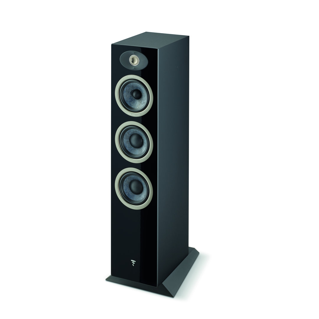 focal-theva-n2-black-high-gloss-product-image-2 Focal Theva N°2 floorstanding speaker in Black High Gloss, angled view