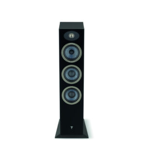 focal-theva-n2-black-high-gloss-product-image-6 Focal Theva N°2 floorstanding speaker in Black High Gloss, front view