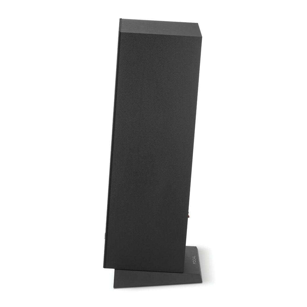 focal-theva-n2-black-high-gloss-product-image-7 Focal Theva N°2 floorstanding speaker in Black High Gloss, side view