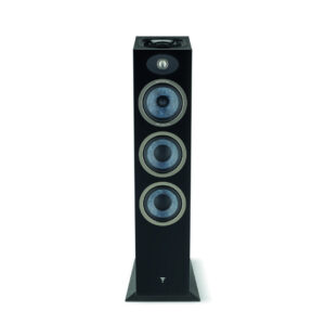 Focal Theva N°3-D floorstanding speaker in Black High Gloss, front view