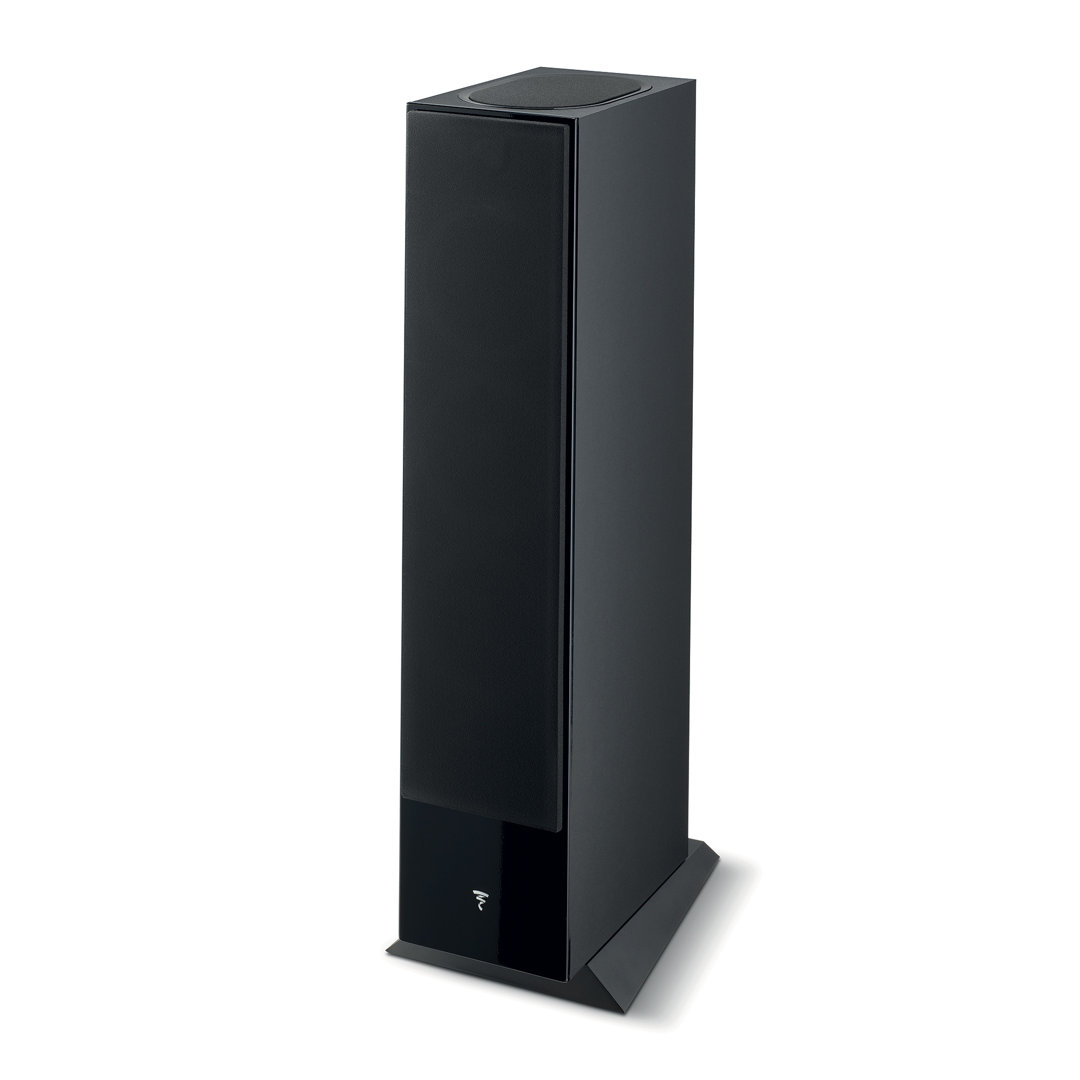 Focal Theva N°3-D floorstanding speaker in Black High Gloss with grille