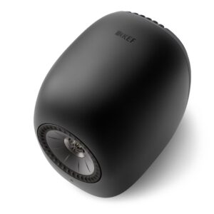 kef-ls-luxe-eclipse-black-product-image-4 KEF LS LUXE wireless speakers in Eclipse Black, top three-quarter view