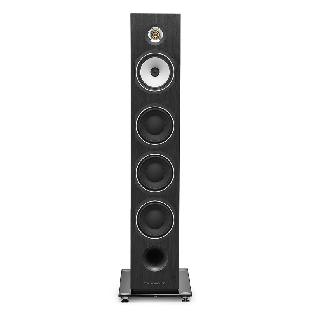 triangle-australe-black-ash-product-image-4 Triangle Esprit Ez Australe floorstanding speaker in Black Ash, front view