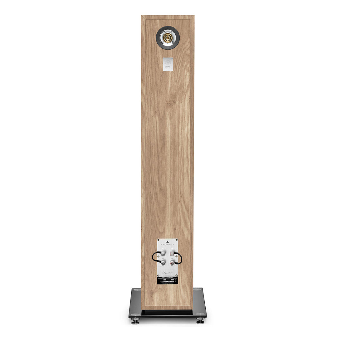 triangle-australe-light-oak-product-image-3 Triangle Esprit Ez Australe floorstanding speaker in Light Oak, rear view