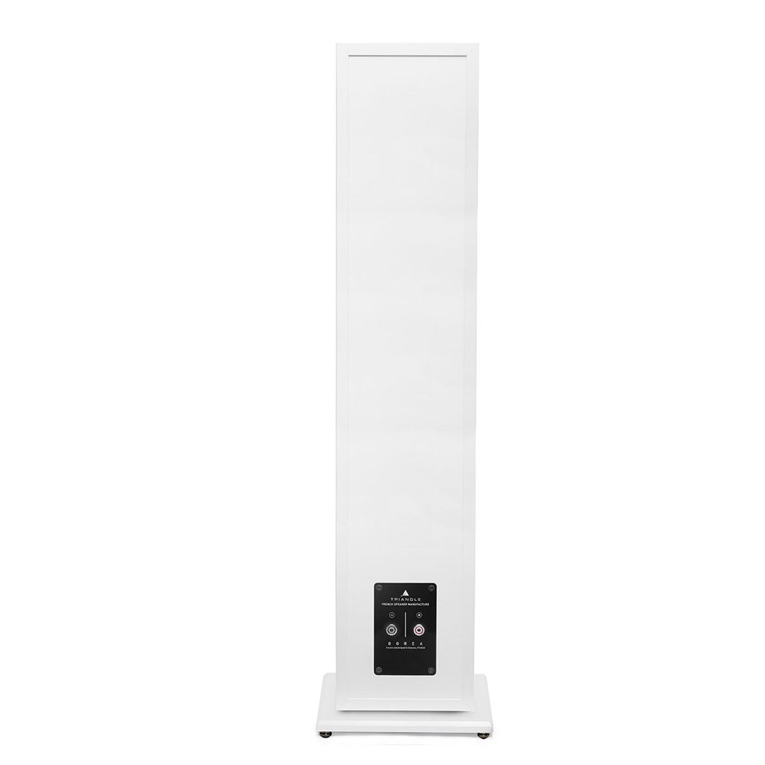 Triangle Borea BR07 floorstanding speaker in White, rear panel with connections