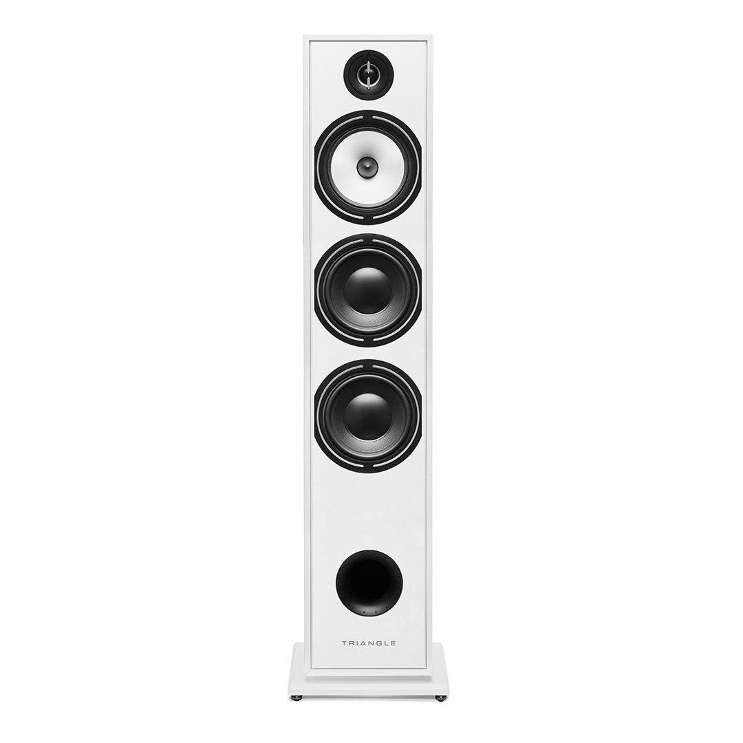 Triangle Borea BR08 floorstanding speaker in White, front view