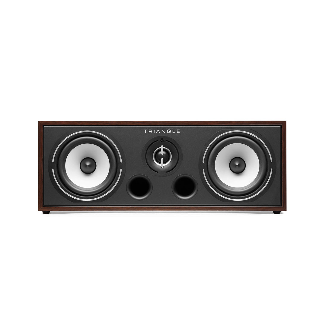 Triangle Borea BRC1 centre speaker in Walnut, front view