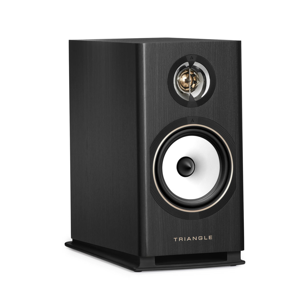 triangle-solstice-3-black-ash-product-image-2 Triangle Solstice 3 speaker in Black Ash, angled view