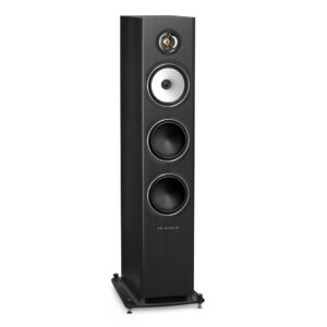 Triangle Solstice 8 floorstanding speaker in Black Ash, front view