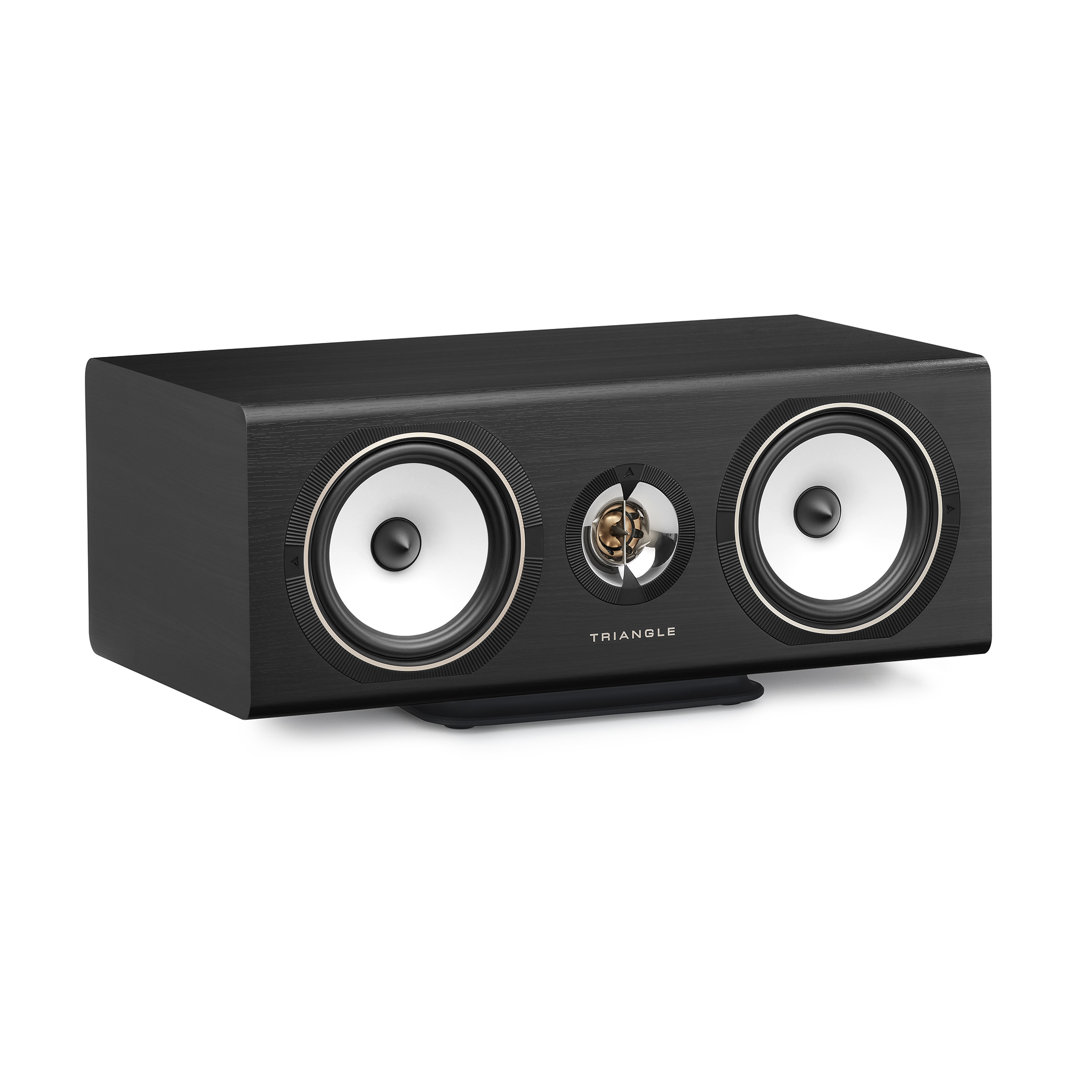 triangle-solstice-c3-black-ash-product-image-1 Triangle Solstice C3 centre speaker in Black Ash, front view