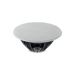 Round in-ceiling speaker with metal grille