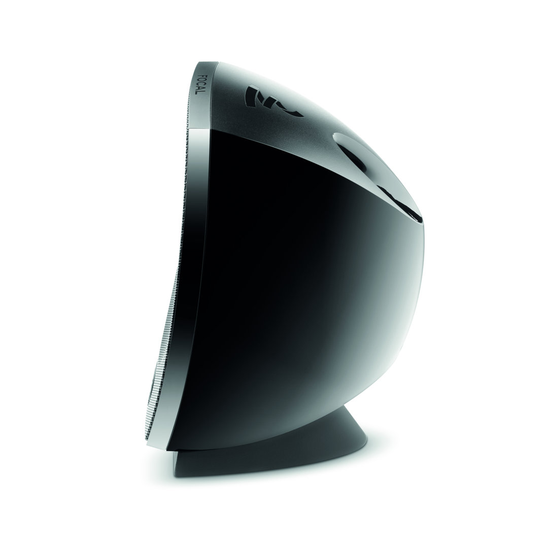 Sleek Focal high-end speaker on stand